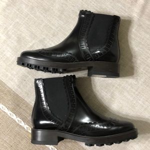 Tod's Black Combat & Moto Boots